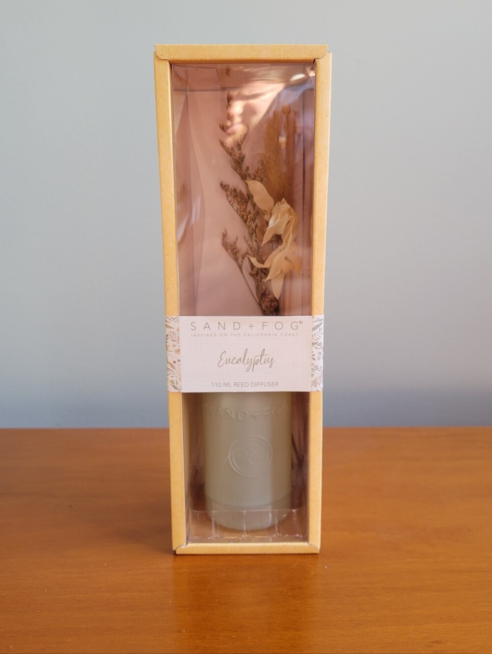 Sand + Fog Eucalyptus 110mL Reed Diffuser Dried Floral Gift Set NEW